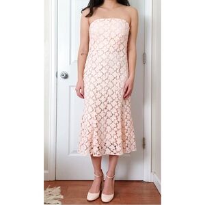 Shoshanna Blush Midi Dress Size 4